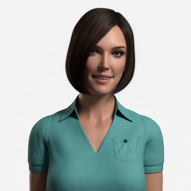 Melissa, 3D-Avatar aus dem VuppetMaster-Portfolio