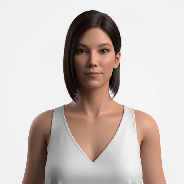 Mika, 3D-Avatar aus dem VuppetMaster-Portfolio