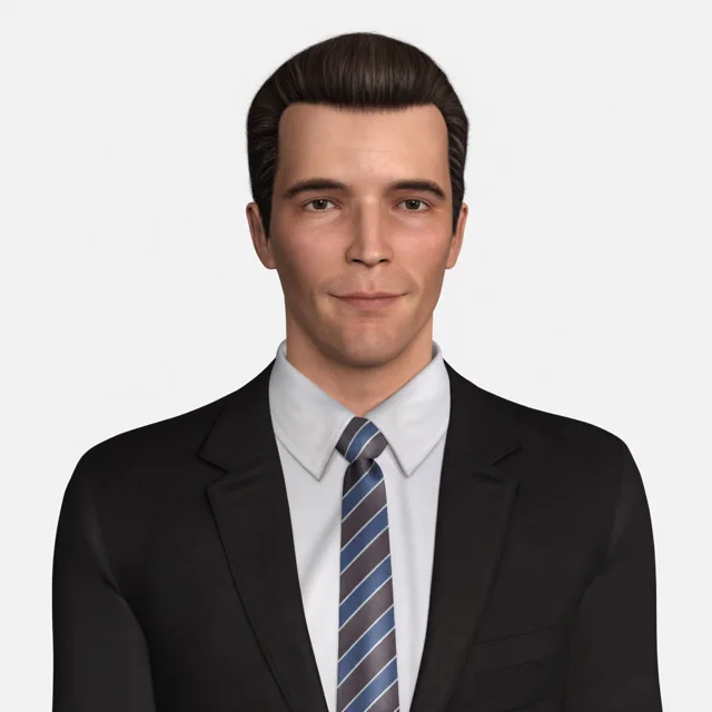 Peter, 3D-Avatar aus dem VuppetMaster-Portfolio
