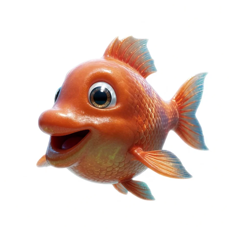 Bubbles, animierter 3D-Charakter